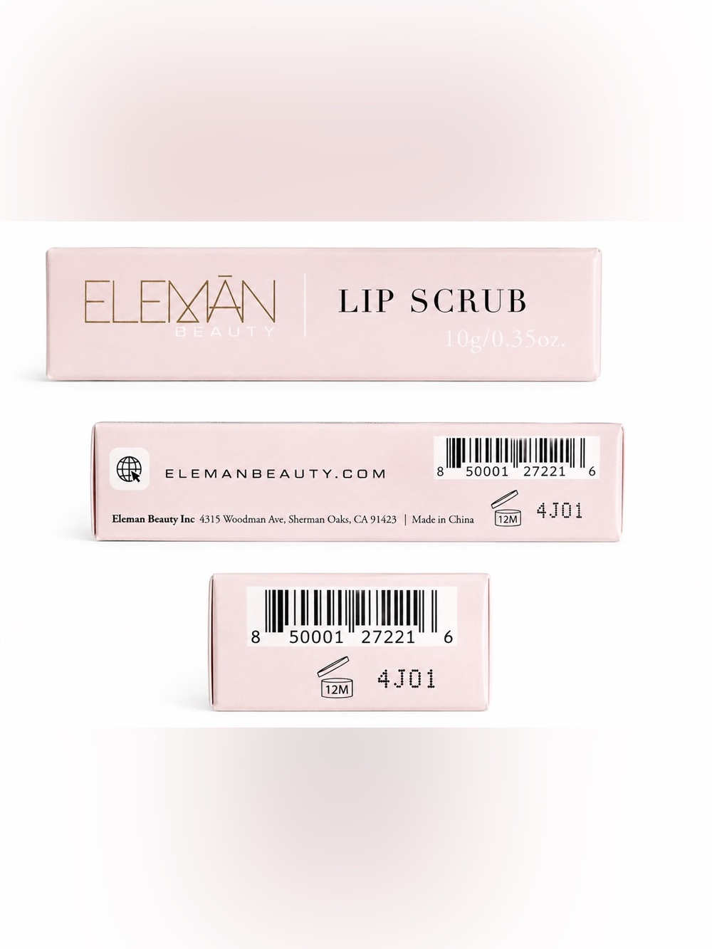 ELEMAN BEAUTY Lip Scrub 10g Vitamin E Jojoba Shea Butter NEW